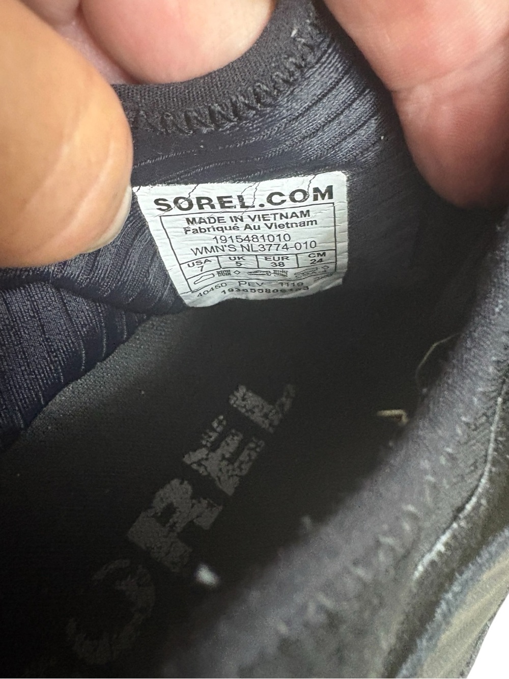 SOREL Kinetic Sneak Slip-On Sneakers with Strap Detail in Black/Yellow Size 7 - Picture 8 of 9